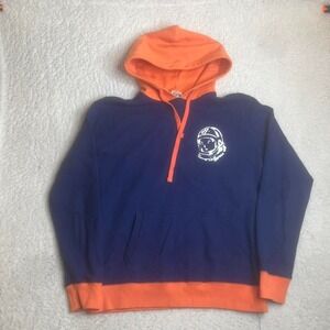 Billionaire boys club men's blue hoodie streetwear blueprint S